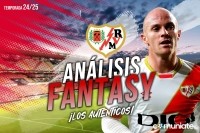 Guía Fantasy de la plantilla,recomendables y alineación tipo del Rayo Vallecano temporada 24/25. Actualizado 1º parón selecciones.