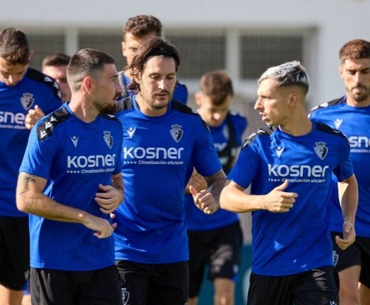 Bajas importantes en el entrenamiento de Osasuna