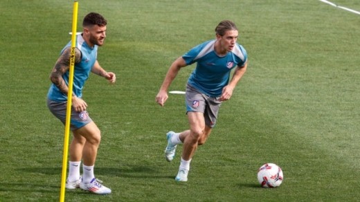 Nuevo ensayo de Simeone con Javi Galán y Lenglet