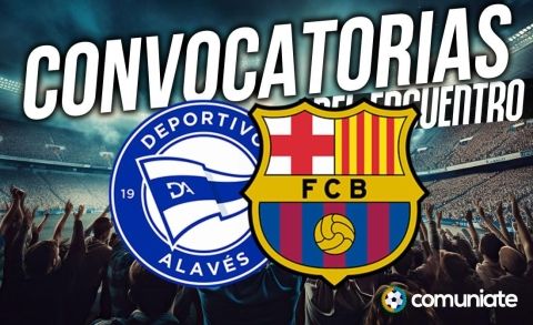 Jugadores convocados para el partido Alavés y Barcelona. Jornada 9.