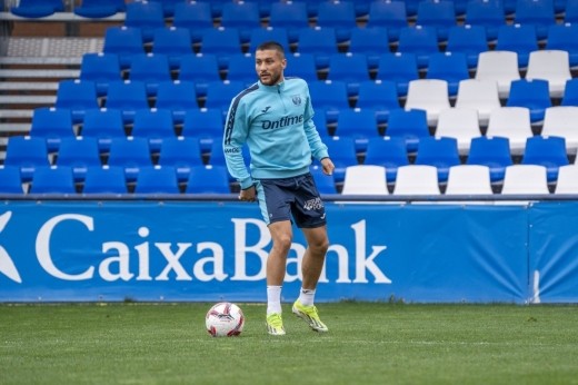 Óscar Rodríguez  abandona el entrenamiento antes de tiempo.