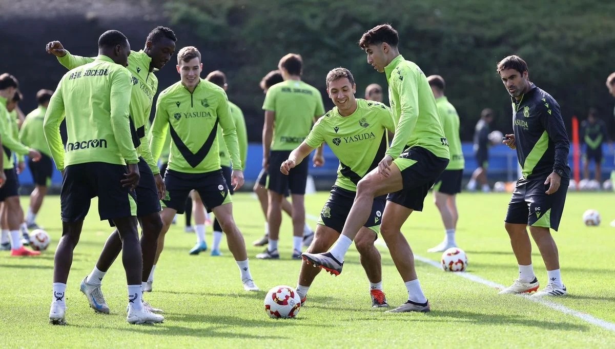 Bajas importantes en el entrenamiento de la Real Sociedad