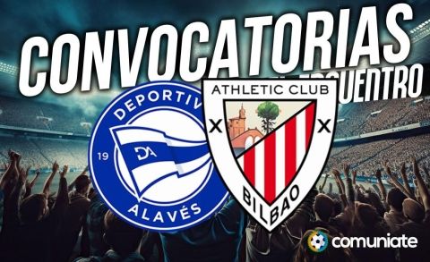 Jugadores convocados para el partido Alavés y Athletic. Jornada 17.