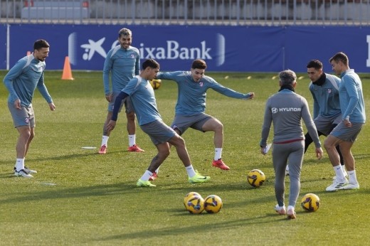 Baja importante en el entrenamiento del Atlético