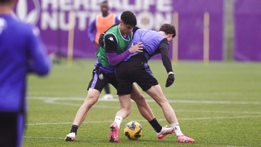 Dos nuevas bajas en el entrenamiento del Real Valladolid