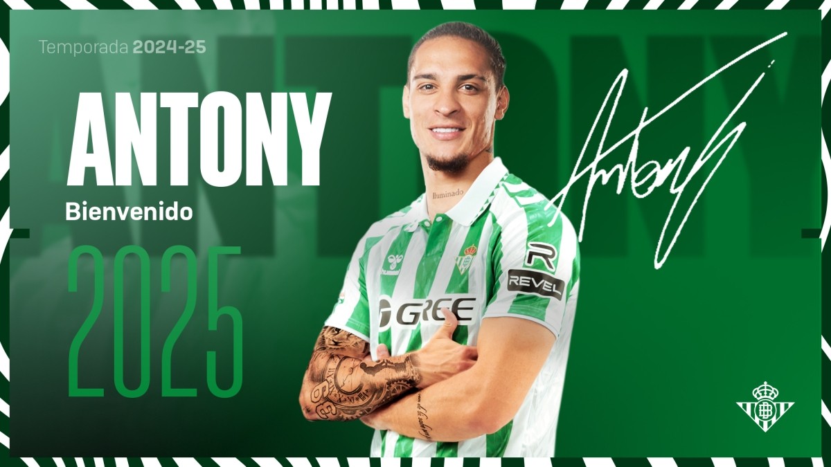 El Real Betis hace oficial el fichaje de Antony