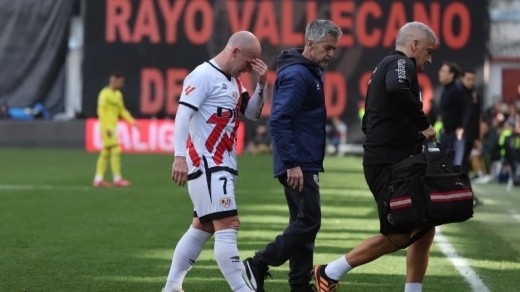 Isi Palazón cayó lesionado ante el Villarreal