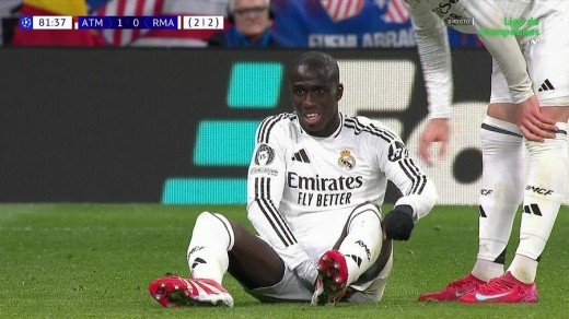 Ferland Mendy cae lesionado ante el Atlético de Madrid